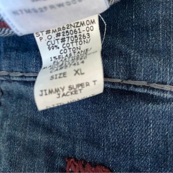 True Religion Men’s Jimmy Super T Blue Denim Jean Jacket size XL - Picture 9 of 11